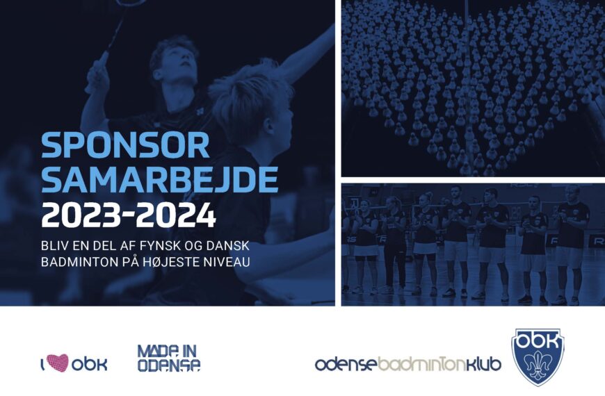 Nyt sponsorkatalog 2023/2024 fra Odense Badminton Klub